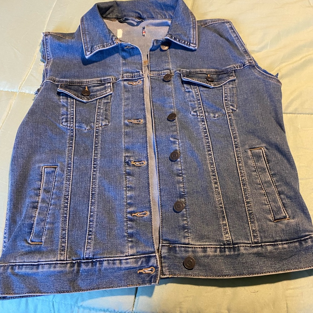 Blue Denim Vest